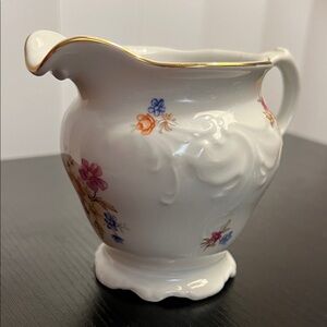 Vintage Montgomery Ward Style House Floral Creamer Made in Poland Fine China